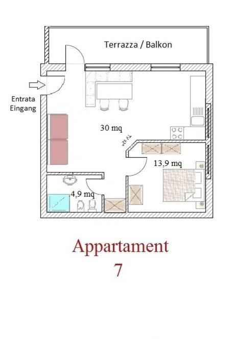 Residence Kramhuter Sexten Pokoj fotografie