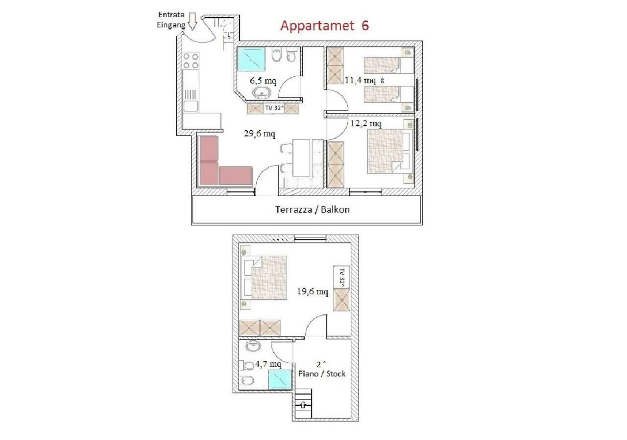 Residence Kramhuter Sexten Pokoj fotografie
